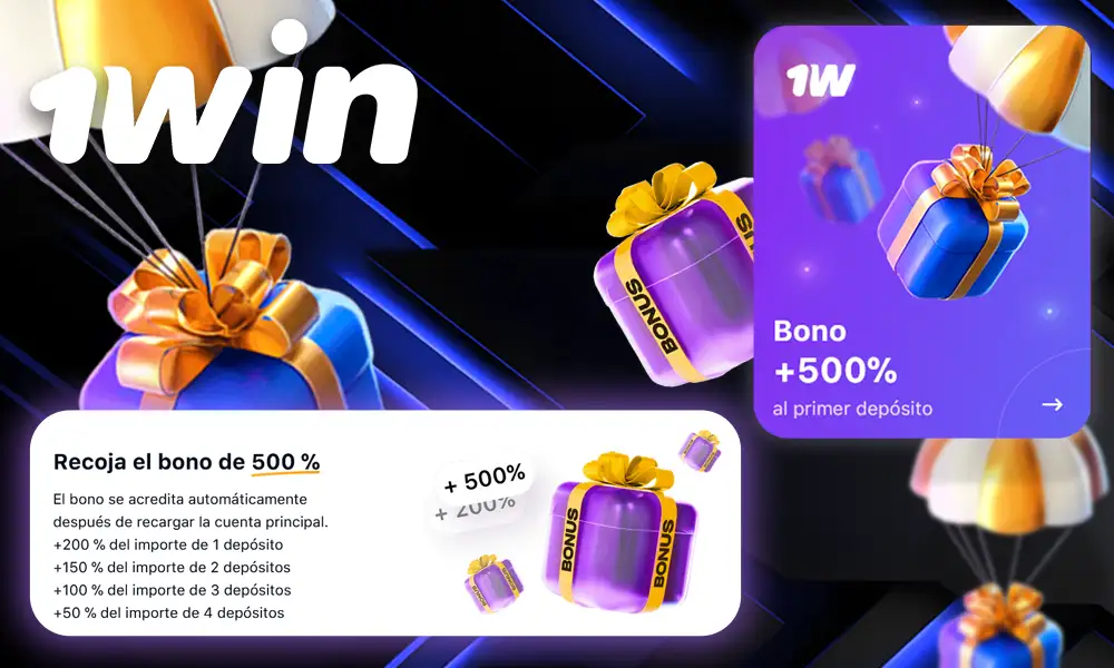 Bónus inicial 1Win cuatro depósitos
