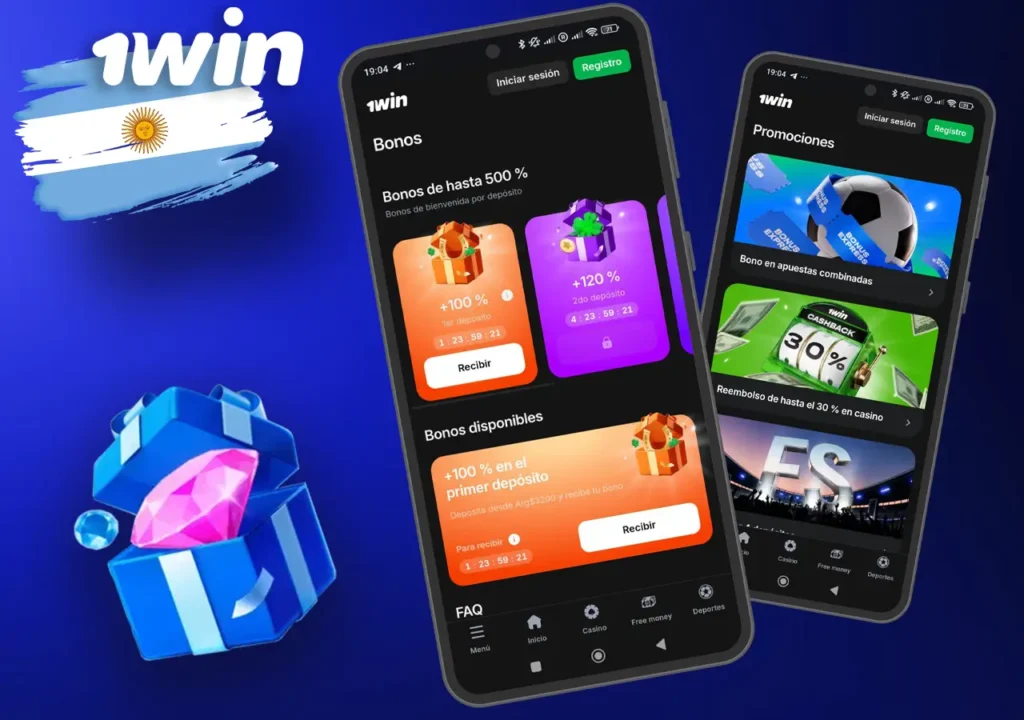 Bonificaciones y promociones en la app 1Win Argentina